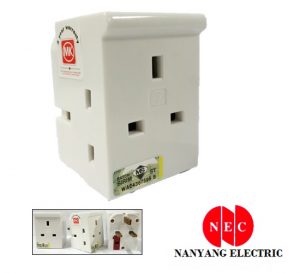 MK 692 WHI 13A 3Way Adaptor